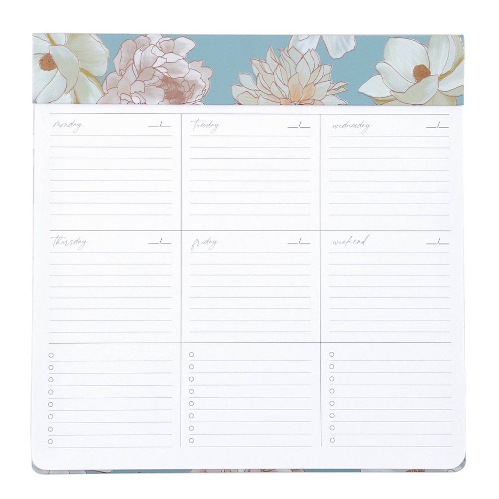 Erin Condren Flora Undated Weekly Schedule Pad